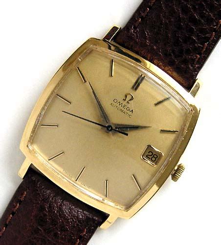 vintage omega square gold watch|vintage omega solid gold watch.